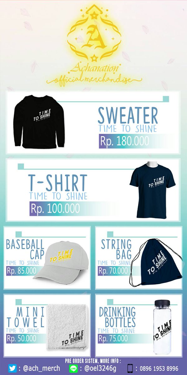 ach_merch's tweet photo. Ok deh,langsung aja ini dia link pemesanan untuk merchandise kali ini 😎😎 
https://t.co/wAr44OHrOI https://t.co/RyXfAjjtEb