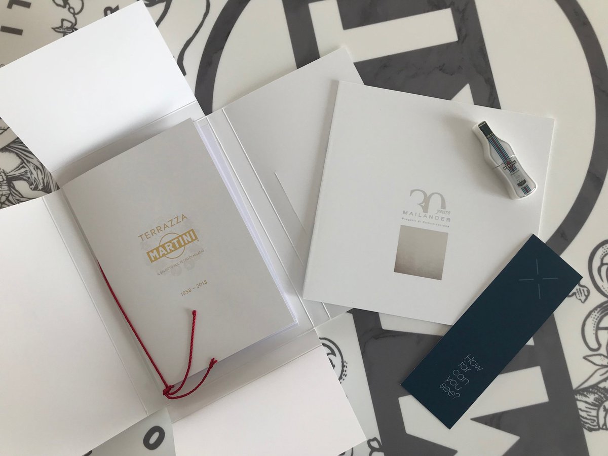 Mailander_RD's tweet photo. Press conference kit. Inspiring  presentation of @TerrazzaMMilano #TerrazzaMartiniMilano #TMM🍸 #mailanderworks https://t.co/dmNI4Wdppq