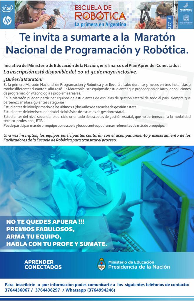 PortalAndresito's tweet photo. Toda la info que necesitas saber acerca de la #MaratonNacionalDeProgramacionYRobotica!! No te quedes afuera!!!! 👌👏🙌☺ https://t.co/cipi9grJWc