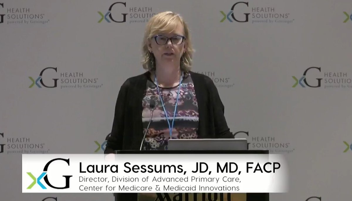 Laura Sessums from Patient-Centered Primary Care Collaborative (PCPCC) discussing practice transformation via CPC+ model #xGInnovations18