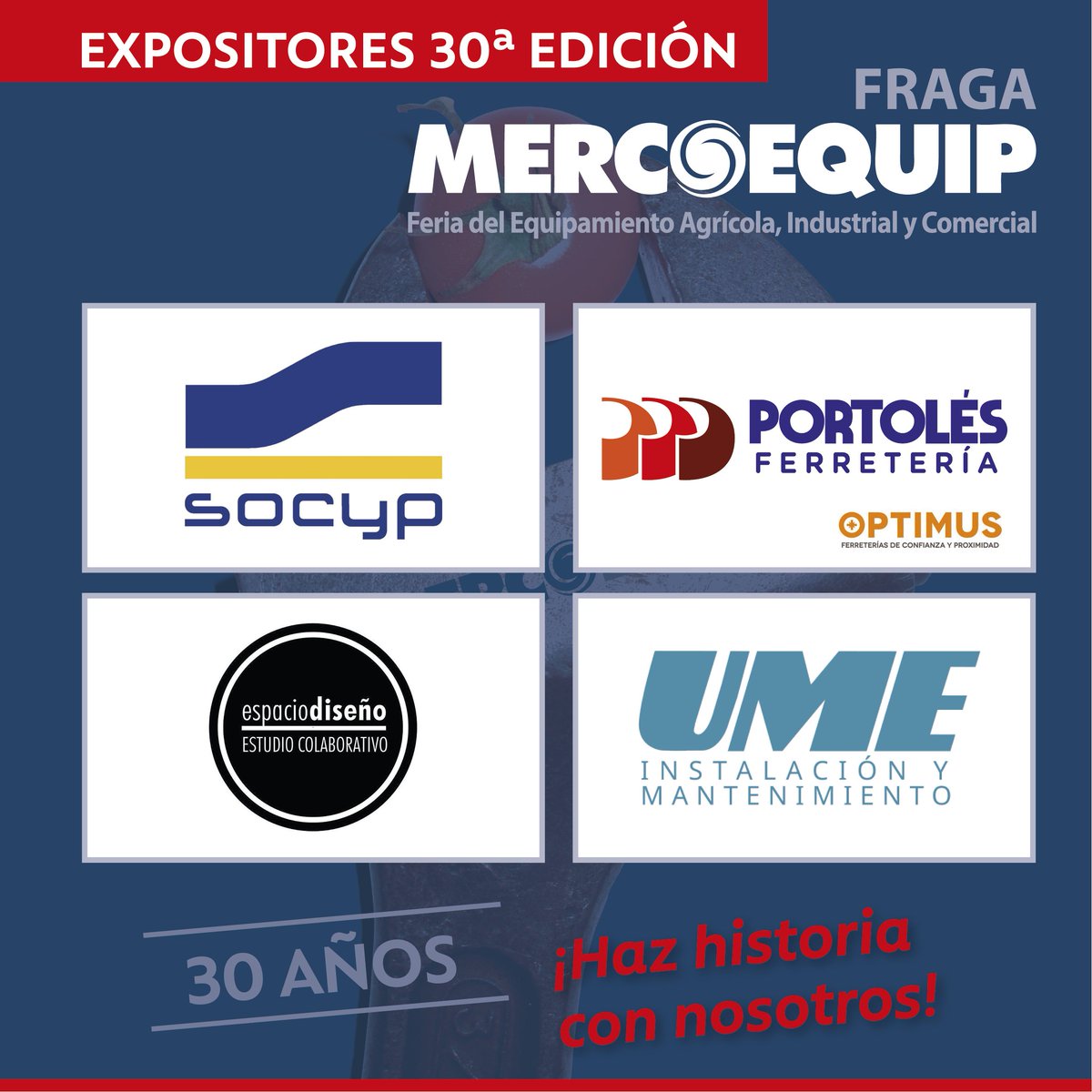 FragaAyto's tweet photo. ¿Sabes qué empresas participan en #Mercoequip2018 este fin de semana? ¡Estas son solo algunas de ellas! #MercoequipFraga https://t.co/bakKuITMMc