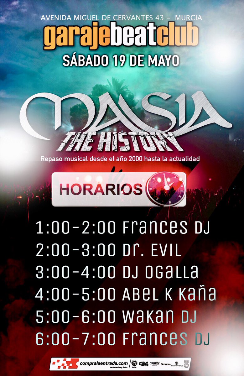 JumpStyleArea's tweet image. Horarios para este Sábado! Apúntalos bien! Mañana se cierra la venta de entradas anticipadas. Últimas a la venta, aquí: compralaentrada.com/event/discotec…