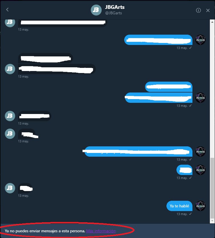 #GFX
Queremos advertir que el señor <a href="/JBGarts/">JBGArts</a> es una de las personas dedicadas al timo/robo por ofrecer sus "servicios"
Se le pagó por la realización de una serie de diseños y nos ha bloqueado tanto en Twitter como en WhatsApp.
Queremos luchar contra el engaño
RT para difundir 🔁