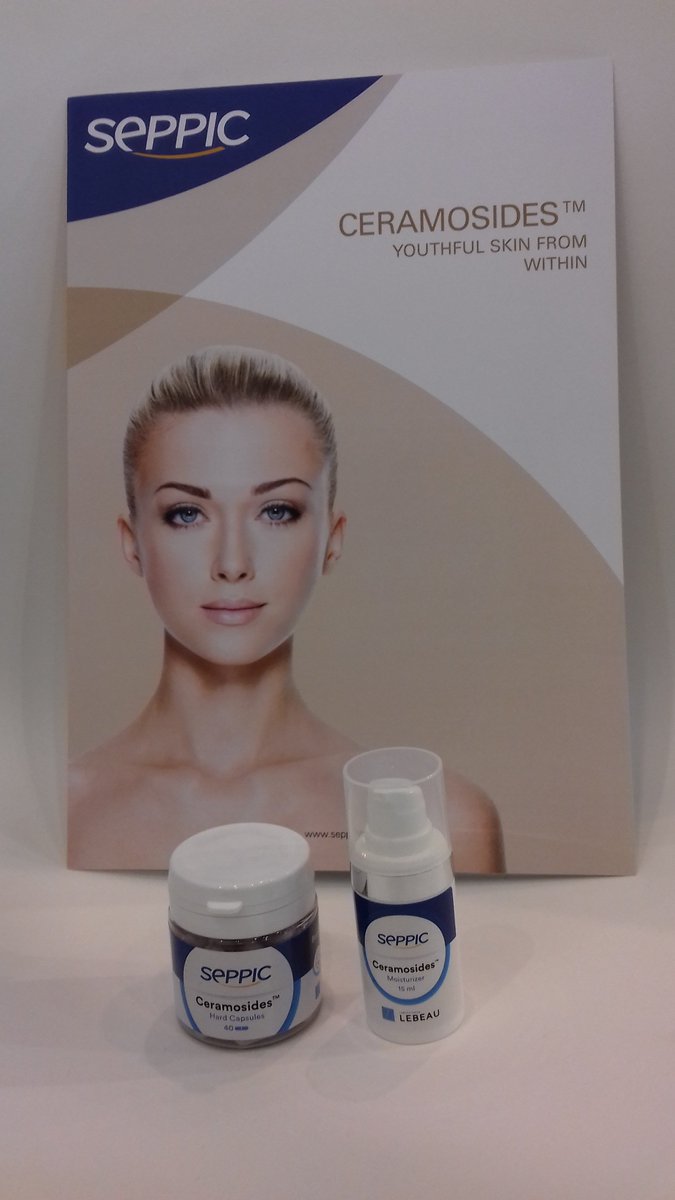 [Dietary Supplement] Join us to discover our #nutricosmetic star ingredient CERAMOSIDES ™. Get your In&Out Ceramosides™ skin kit in partnership with Laboratoires Lebeau at booth J102 #VFE18 bit.ly/2jWGR2k