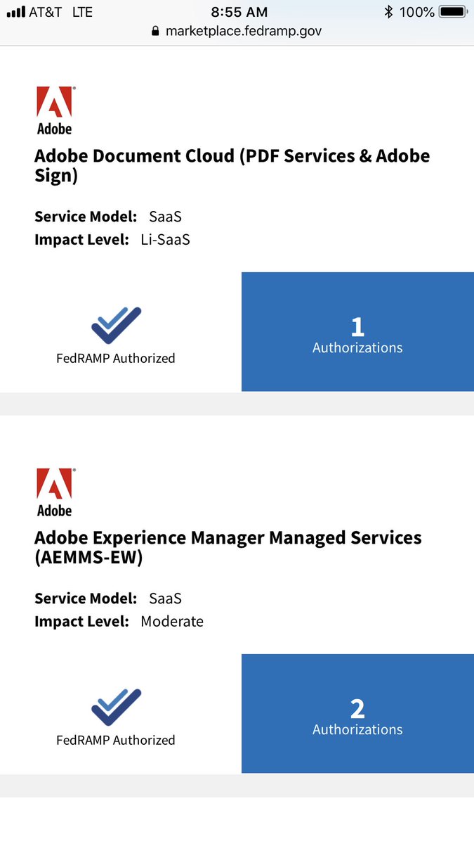 CryptoFan's tweet photo. #adobegovsymp two new FedRAMP offerings! https://t.co/ZHan92GzUN