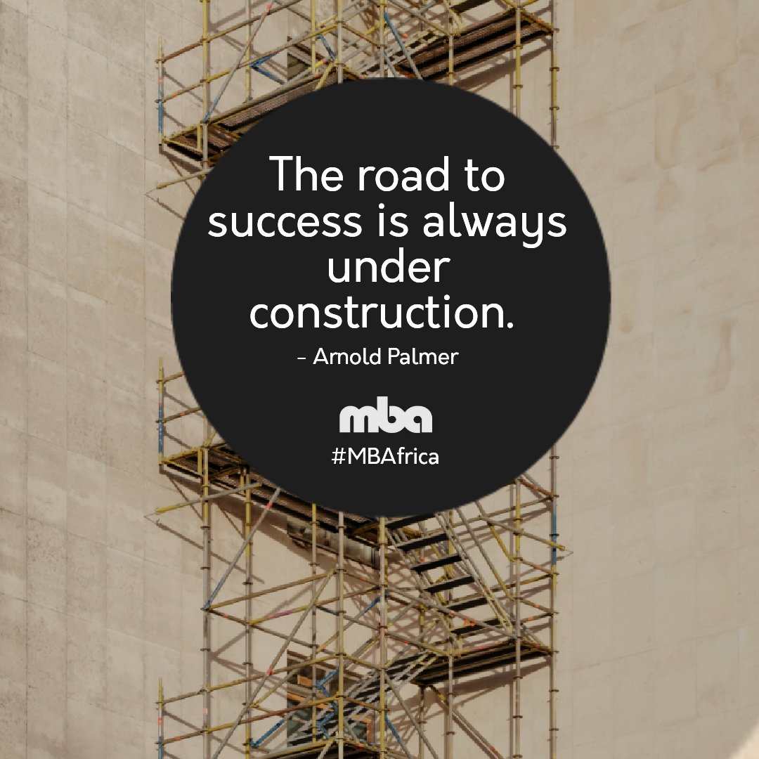 'The road to success is always under construction', Arnold Paler says. Do agree? Happy #tuesday #builders. ~

#MBAfrica #architect #architectural #architectures #africanarchitecture #africaarchitect #construction #buildingquotes #propertyquotes