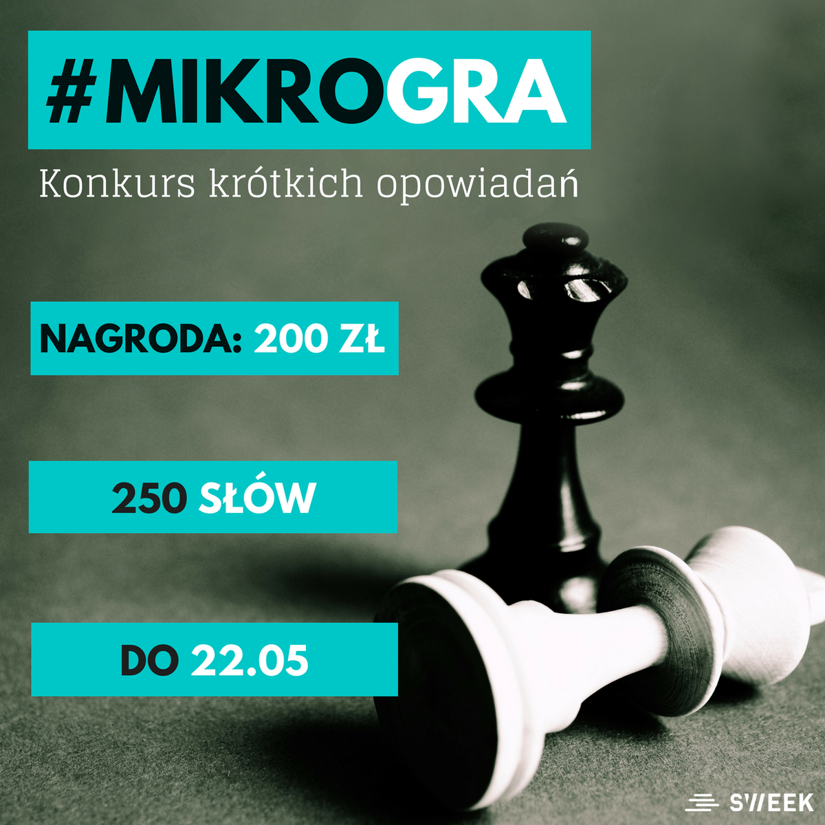 sweek_poland's tweet photo. Napisz historie maks. 250 słów z użyciem słowa 'gra' i opublikuj ją na Sweek przed 22 maja! Wygraj 200 zł, publikacja w książce i wyróżnienie na Sweek 📘

Nie możemy się doczekać nowych, kreatywnych historii na Sweek! ✍️

Więcej inf. na blogu 👇 
https://t.co/04mv7qkYZ6 https://t.co/y2HjVwJzXE