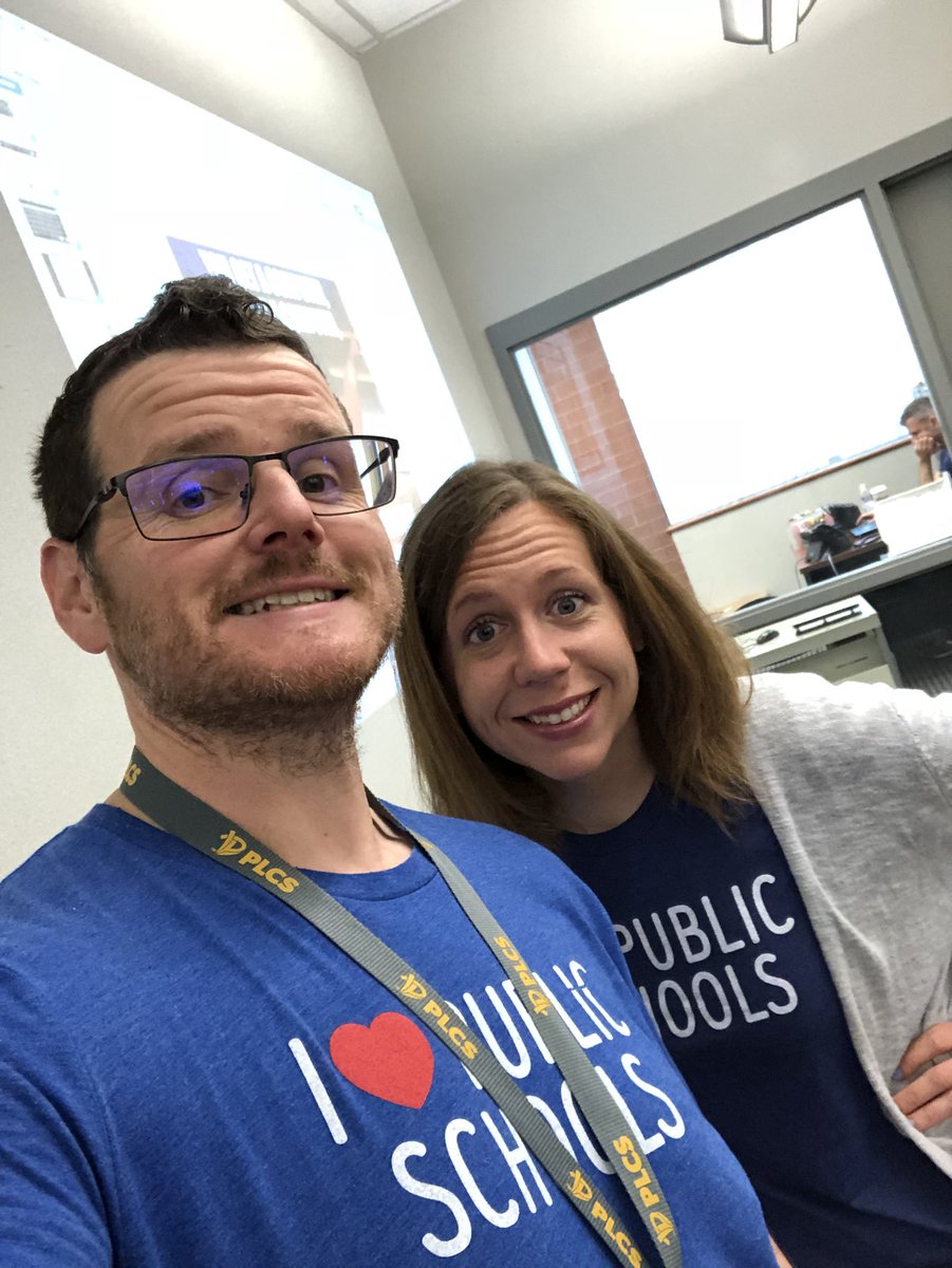 PLCSTech's tweet photo. A-Team getting ready to present today! @numalicious and @kristindelehant on the job!! #PLCSBeKnown #PLCSTech https://t.co/h3nBkpFALl