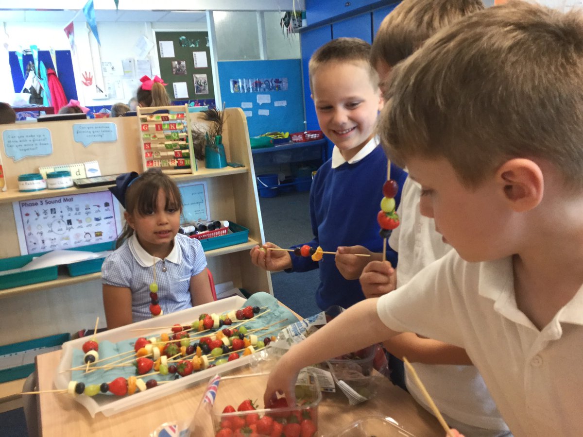 Y1HollyClass's tweet photo. Today we are making fruit kebabs and creating healthy eating triangles. https://t.co/cXNYZPYNhY