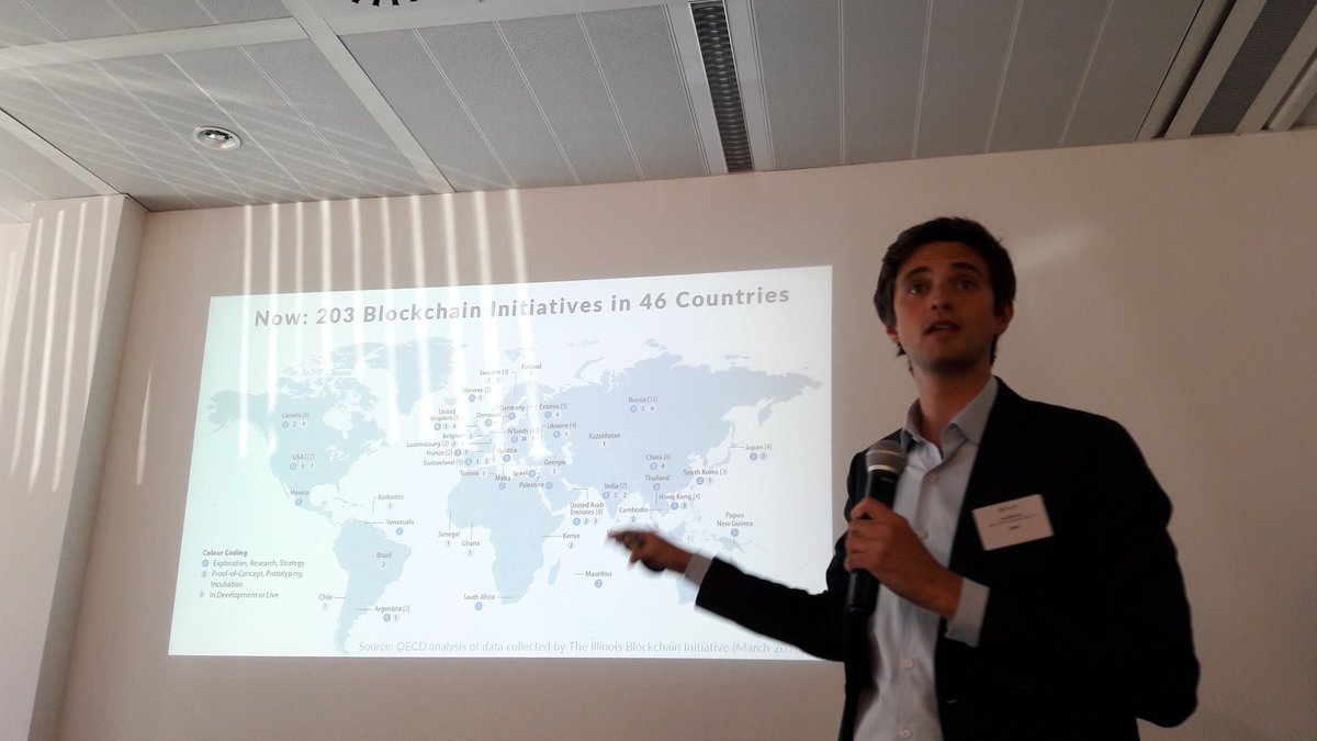 ChristineCopers's tweet photo. Map showing over 200 #blockchain projects in 46 countries, @JamieBerryhill #OPSI #OECD
 #4instance https://t.co/BTr4RBKGyK