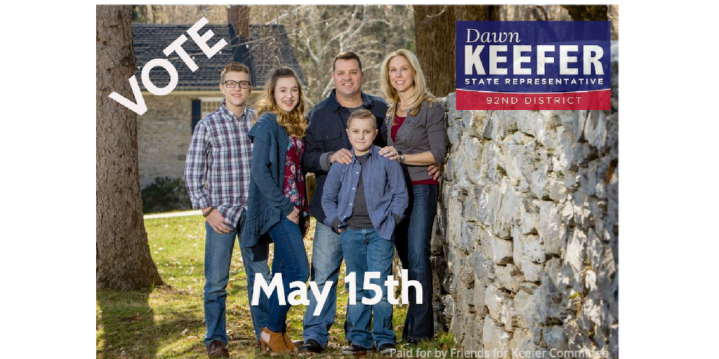dwkeefer's tweet photo. Today is election day! I would be honored if you voted for Dawn Keefer, State Representative 92nd District. #Keefer2109 #voteDawn #votekeefer https://t.co/n0bo3cI3oj