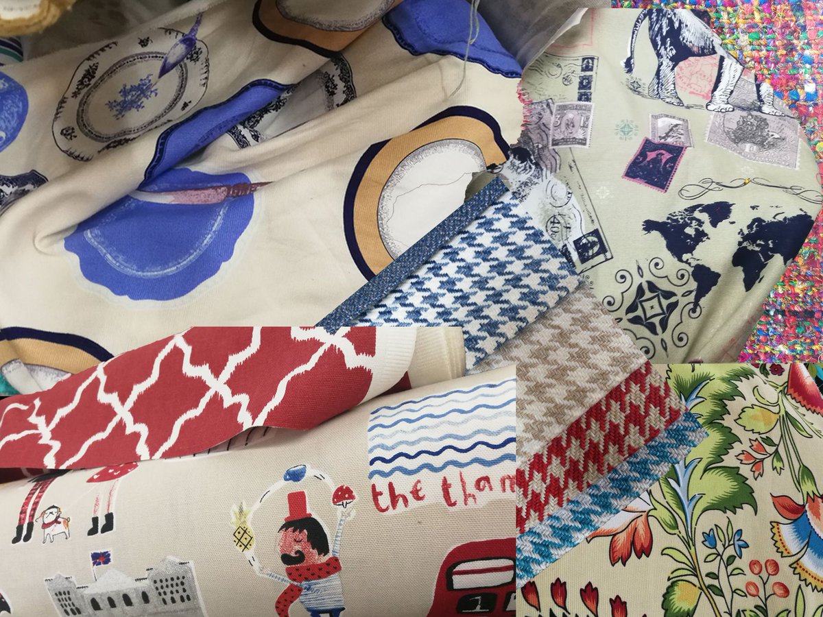 With a little vision, you can combine seemingly odd textile designs seamlessly - from blue to red and even pinks. Subscribe to our newsletter to get the dirt on textiles this month. buff.ly/2IJMBe4  #design #fabric #decor #blogger #sablogger #mommyblogger #prints