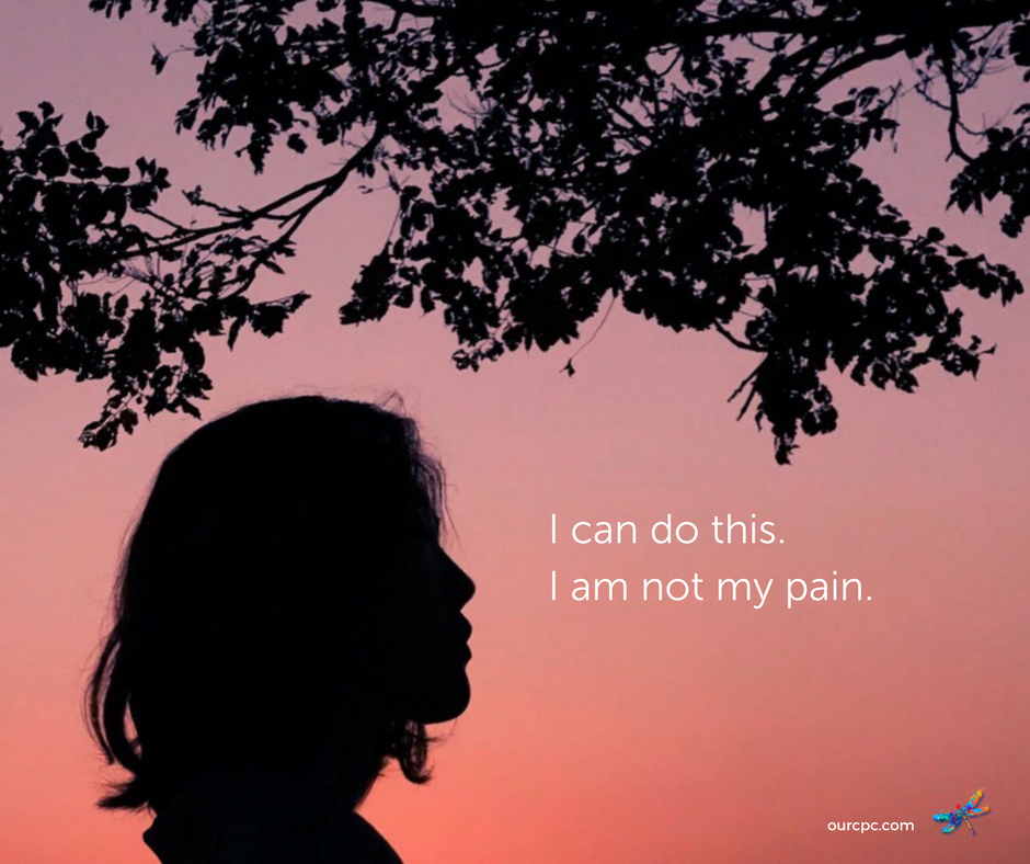 ourcpc's tweet photo. Gentle reminder: You are not your pain. #ourcpc #communitypaincenter #chronicpain https://t.co/fgVN1xHxVV