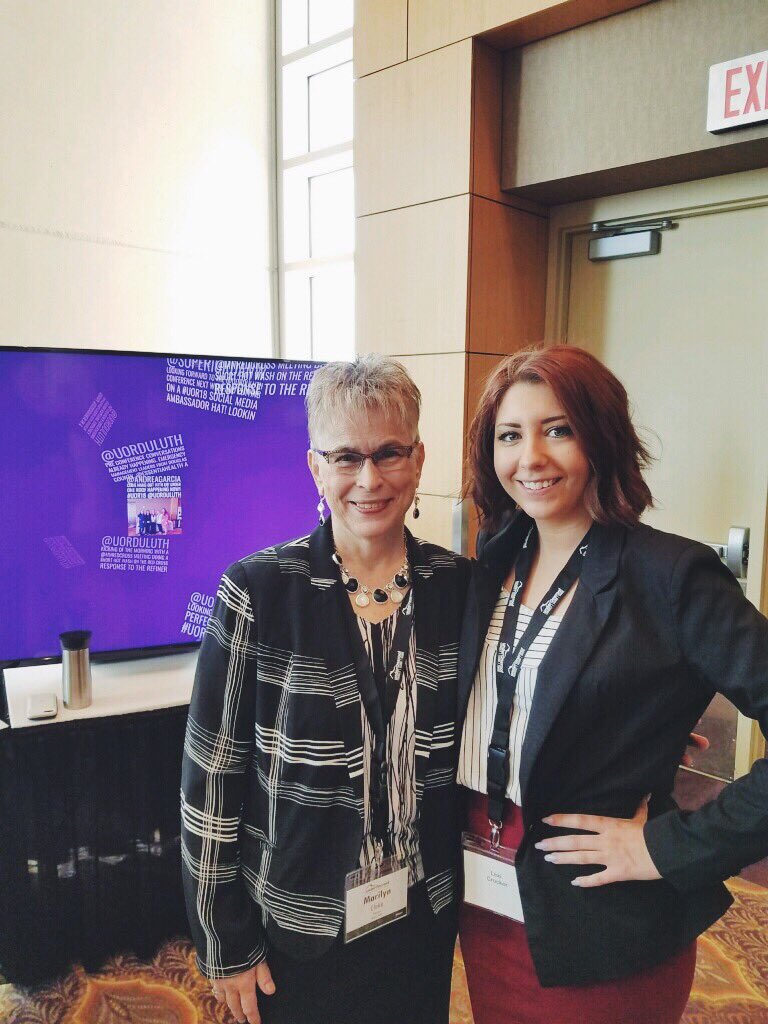 lexi_crocker13's tweet photo. @UORDuluth with the woman running the show, it’s a great day to be in Duluth! #uor18 https://t.co/TZIS9OQ3IV