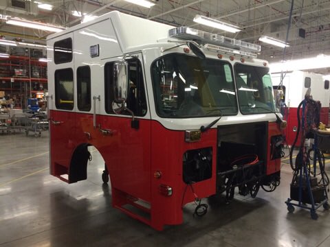 PFDTonySneidar's tweet image. Progress on new @PhillyFireDept Rescue 1 apparatus cab by @Spartan_ER #PFDLogistics #24x7x365