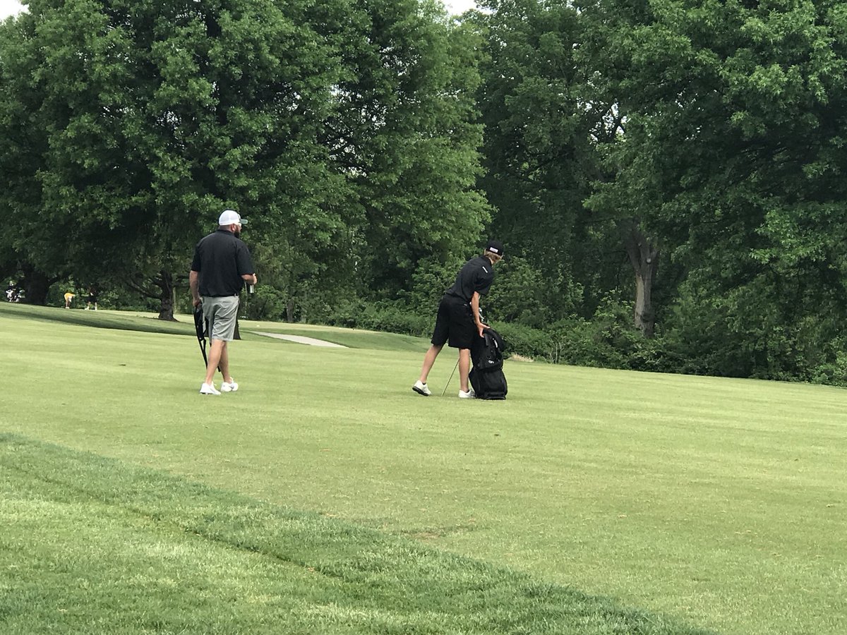 SHSFalcons's tweet photo. Final Day of MSHSAA Golf Championships. Dawson is in 15th place and Nate is playing well today. @NKCSchools @StaleyBoysGolf @Future_Falcon @FalconSection https://t.co/YJvwPzUmCC