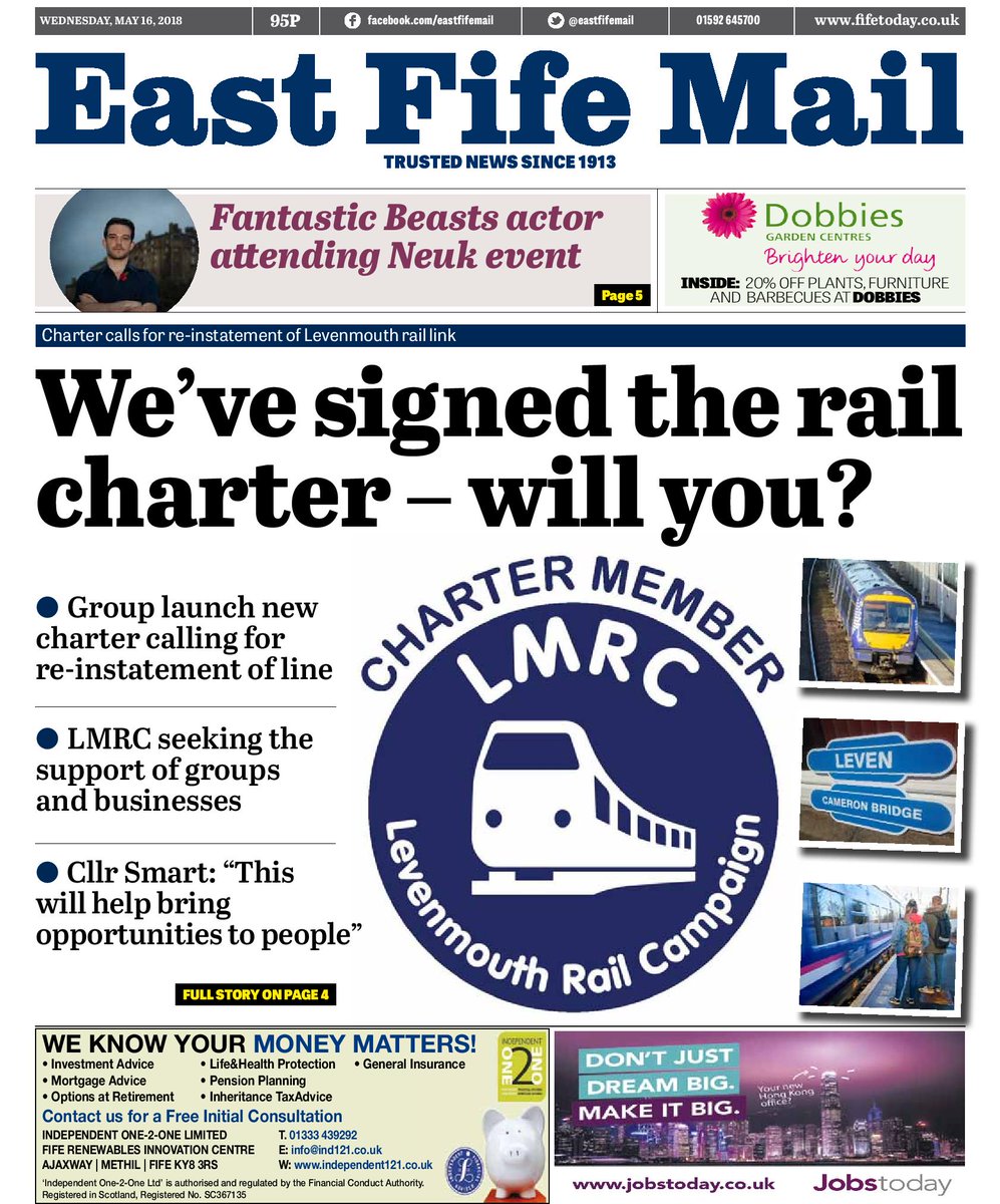 FifeFreePressEd's tweet image. Out tomorrow - the @eastfifemail giving a strong platform (no pun intended) to key local issues:
#LocalNewspaperWeek