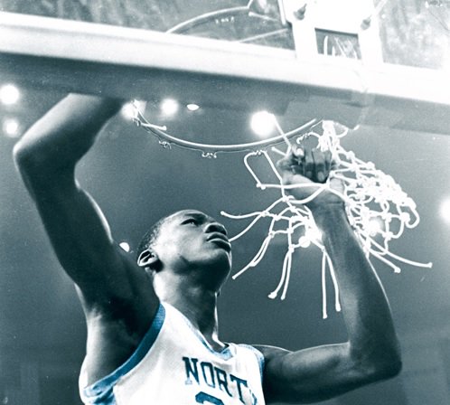Michael Jordan 'UNC cut down the net' 16x24 image at 's