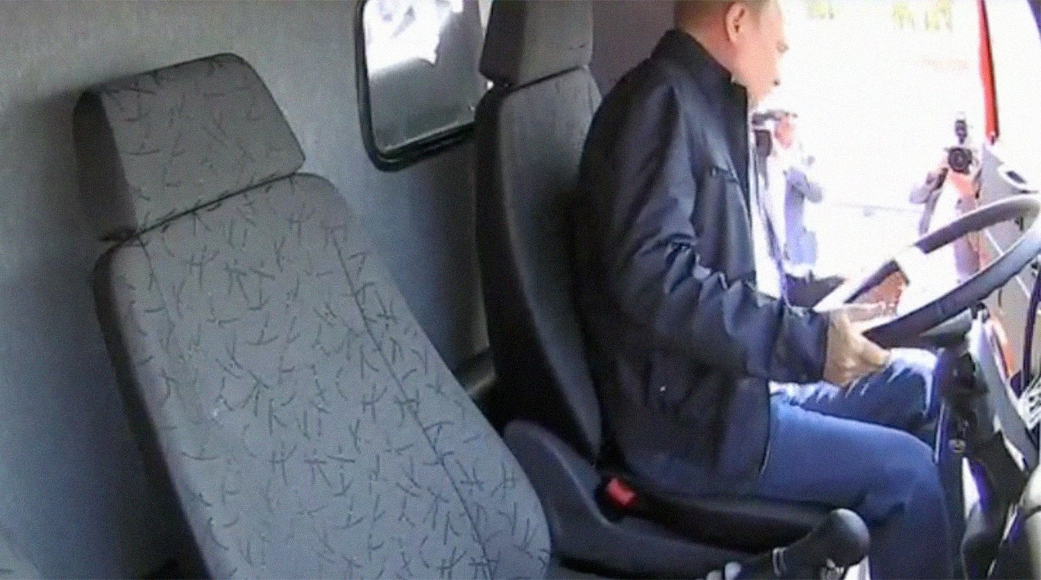 путин на камазе крымский мост