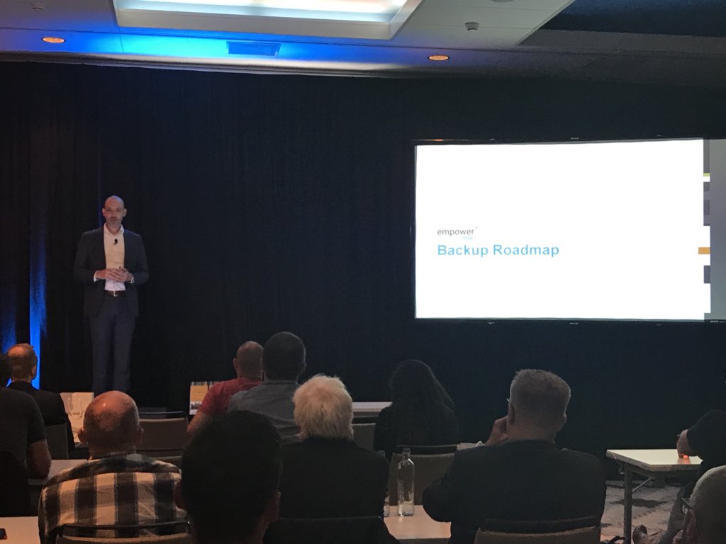 Nable's tweet photo. Up next in the #EmpowerMSP Technical Track: Dreas van Donselaar (former @SpamExperts CTO) discusses #MailAssure and JG Jongsma dissects our #Backup roadmap. https://t.co/B7K2KM34Vy