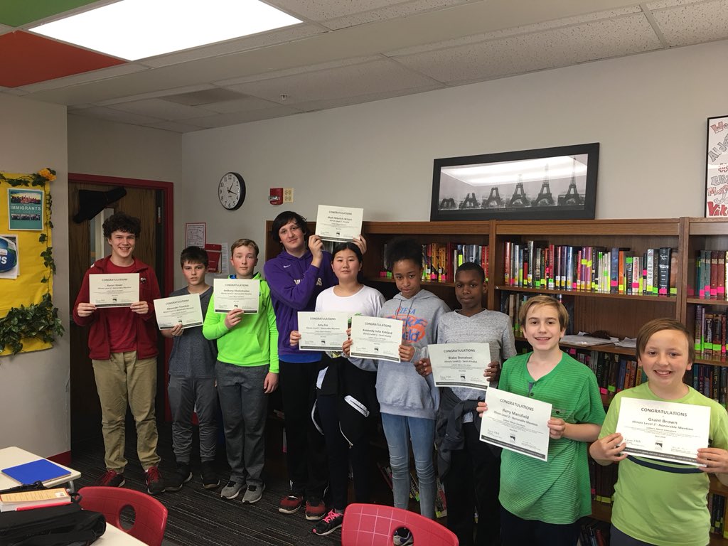 JFabsik's tweet photo. Congratulations to the seventh grade Letters About Literature winners.  @questgifteded https://t.co/735SbGZzSc