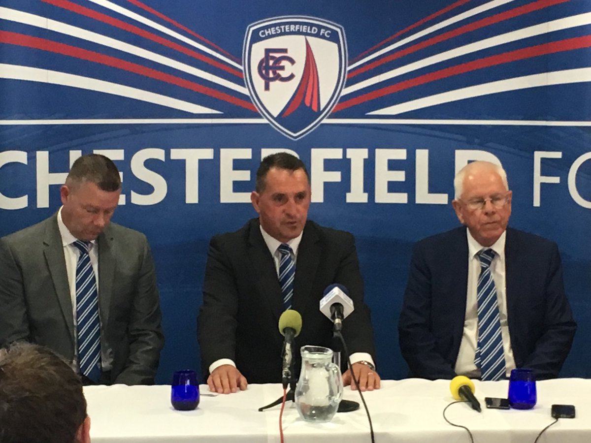 ChesterfieldFC's tweet photo. Our new manager Martin Allen! https://t.co/qZeTpd68Dr