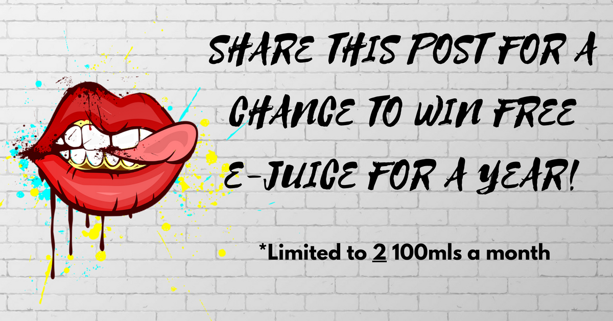 VapeAndBeyond's tweet photo. FREE E-Liquid For 1 YEAR!!!
One lucky person will be chosen to receive 2 FREE 100ml Bottles of E-liquid once a month for a full year. Choose any flavor we have in stock. For more entries check out our facebook page  #vape #vaping #ejuice #vapers https://t.co/npBKloJPFz