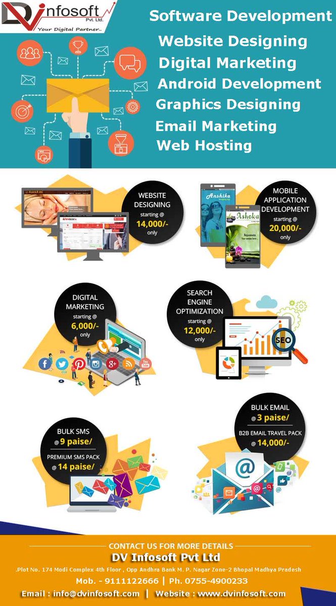 dvinfosoft's tweet photo. @dvinfosoft
#Best_Software_Company_in_Bhopal and provide #software_development, #Website_Designing, #SEO_Services, #Digital_Marketing and #Billing_Software Etc.
https://t.co/Tx1dmCEDYu https://t.co/sIcN5eUIfH