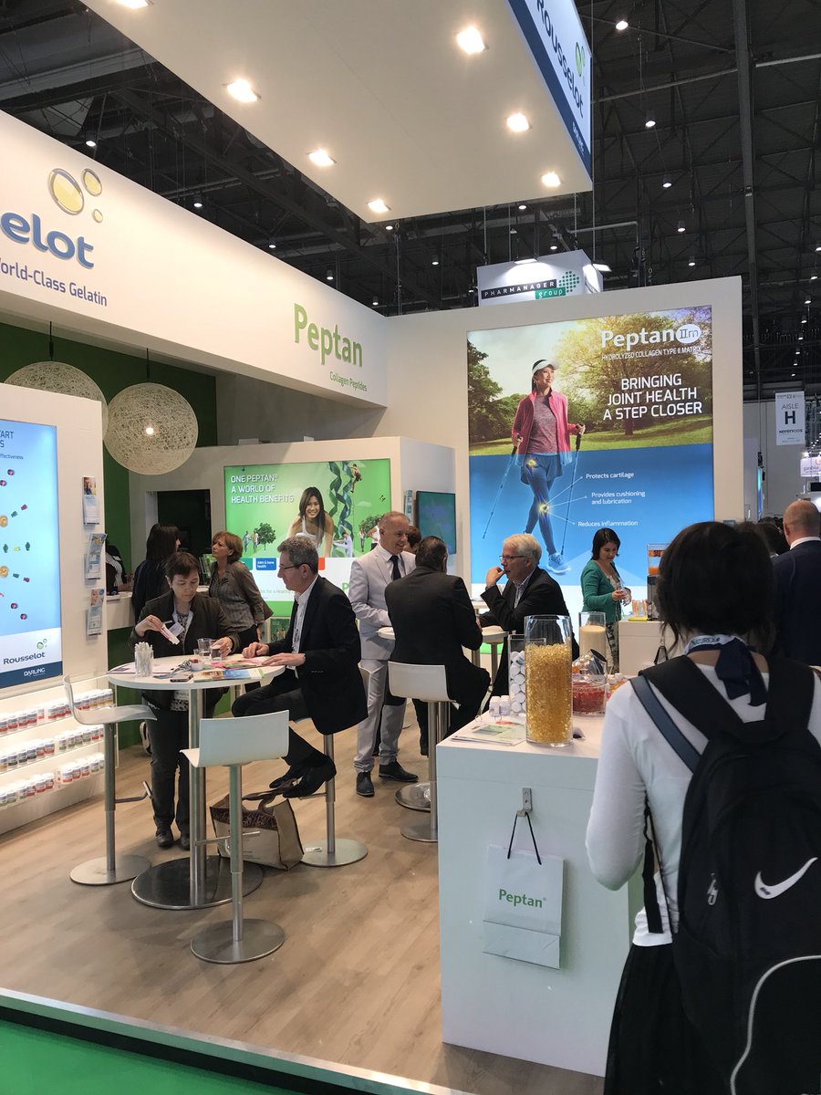 MaritHeijden's tweet image. Come visit out booth at #VitafoodsEurope2018 to learn more about our newly launched #Simogel #Stabicaps and #PeptanIIm products. See you at our booth H35 @RousselotGlobal