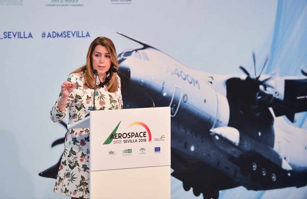 susanadiaz's tweet photo. Hoy comienza el IV Aerospace &amp; Defense Meetings #Sevilla, el mayor evento de negocios del sector #aeroespacial que se celebra en #España. El #ADMSevilla pone en valor la importancia que el sector aeronáutico tiene en #Andalucía, siendo toda una referencia en Europa. https://t.co/667PKpP8t0