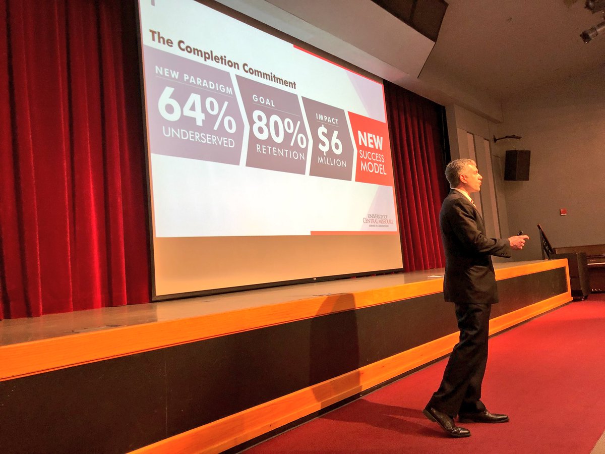DrChuckAmbrose's tweet photo. Itโs #LearningDay2018 and Dr. Mike Godard begins with our #BigGoal and the opportunity to move our Completion Rates to 80%. Our #CompletionCommitment focuses on closing the achievement gap and allows every student to take #LearningtoaGreaterDegree https://t.co/OpqJzpQsNq