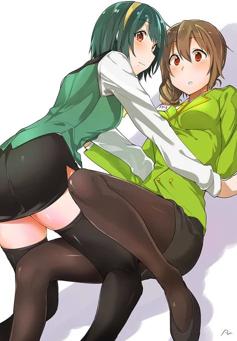 事務員たち
 #ストッキングの日 