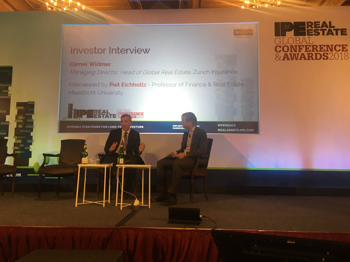 Piet Eichholtz of Maastricht University interviews Cornel Widmer of Zurich Insurance Group <a href="/IPERealAssets/">IPE Real Assets</a> <a href="/IPEnews/">IPE.com News</a> <a href="/IPEAwards/">IPE Conference & Awards</a> <a href="/IPEREGCA/">IPE RE Global Awards</a>