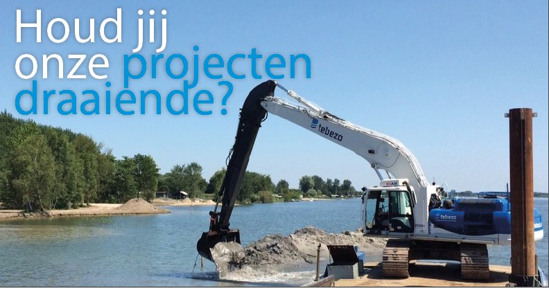 Houd jij onze projecten draaiende? Wij zijn op zoek naar een kraanmachinist. Geïnteresseerd? Kijk voor meer informatie op onze website tebezo.nl Delen mag!