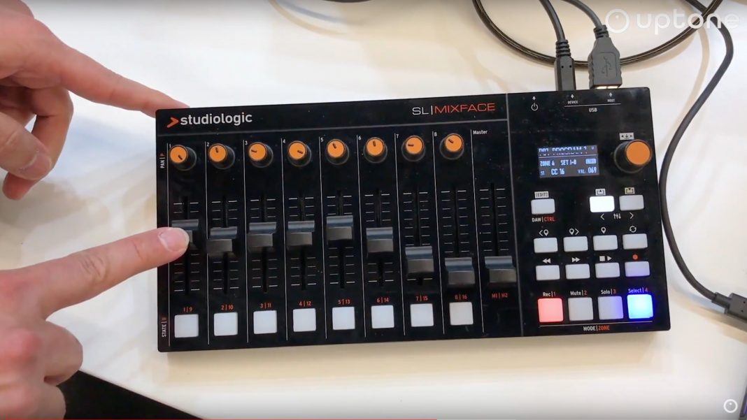 uptone_pl's tweet photo. Zakończone niedawno targi #musikmesse z pewnością zadowoliły wielbicieli pracy z formatem #MIDI. Wśród nowości prezentowanych w Niemczech pojawił się również kontroler SL #Mixface od firmy @studiologic_mus. Dystrybucja: @AudiotechPros https://t.co/RiNfOnY0oJ https://t.co/YsZwLG08oX