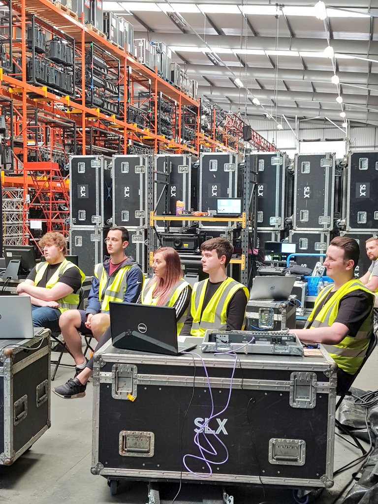 SLXmedia's tweet photo. We've had a great two days hosting this year's succesful SLX Student Bursary applicants. Here they are with @Zero88 learning all things networking. #techie #studentbursary #LightingDesigner https://t.co/KB3y3qgqQs