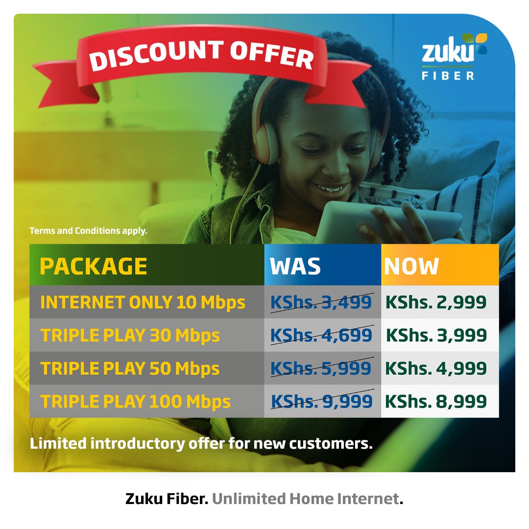 Zuku on X: “Zuku Fiber has an amazing offer going on that you just
