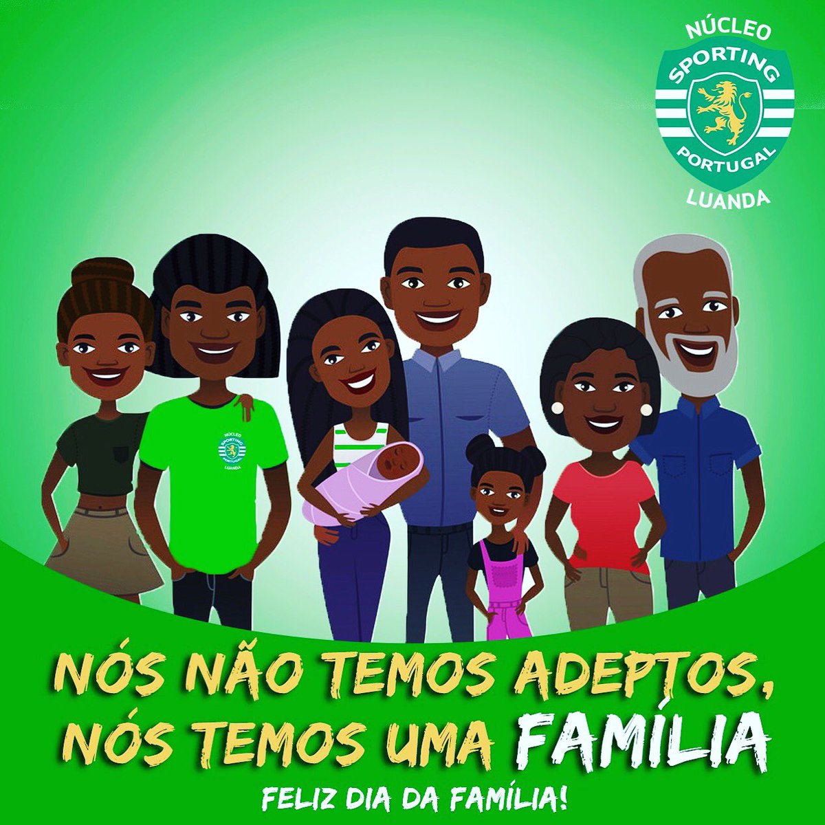 NucleoSCPLuanda's tweet photo. Porque a família é o nosso maior tesouro, um feliz Dia da Família para toda família leonina! #FamíliaVerdeEBranco #FamíliaLeonina #UniãodeAço #FeitosdeSporTIng #NucleoSCPLuanda #NSCPL https://t.co/2rhsfig1yC