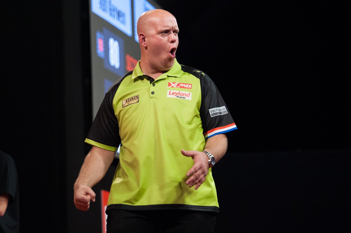 MvG180's tweet photo. REPORT | Van Gerwen's Dutch Darts Masters Dominance Continues: https://t.co/s5B4yljbZw #Darts #ET6 https://t.co/jxF4NRnQaA