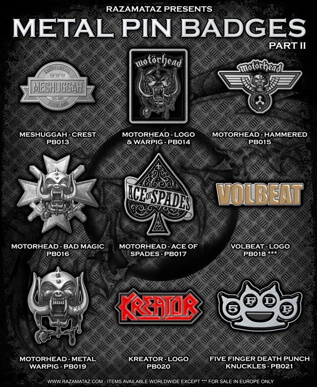 New metal pin badge range coming soon