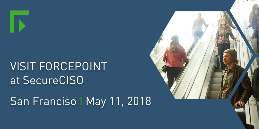 ForcepointSec's tweet photo. Join Forcepoint for @secureCISO  on May 17.  Stop by our table to learn how our Human-Centric Cybersecurity protects users and data by dynamically mitigating risks. https://t.co/MTaiLMj1rs https://t.co/2zg4ivK3y2