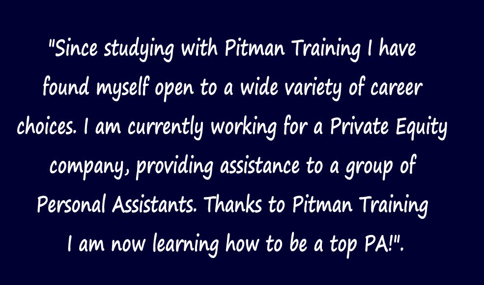 PitmanLondonEC2's tweet photo. After leaving college Yasmin was unsure exactly what career she wanted to pursue. She had been working part time for a small company as an Office Administrator, but wanted to gain further qualifications to broaden her career options". https://t.co/q9jFQB47Cj