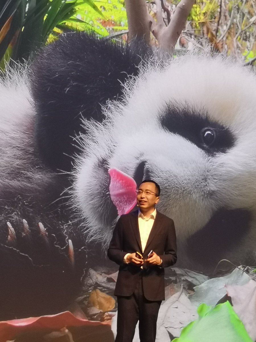 pennypower's tweet photo. Very sweet #panda picture in the launch of #honor10 https://t.co/sqiVp8UKRL