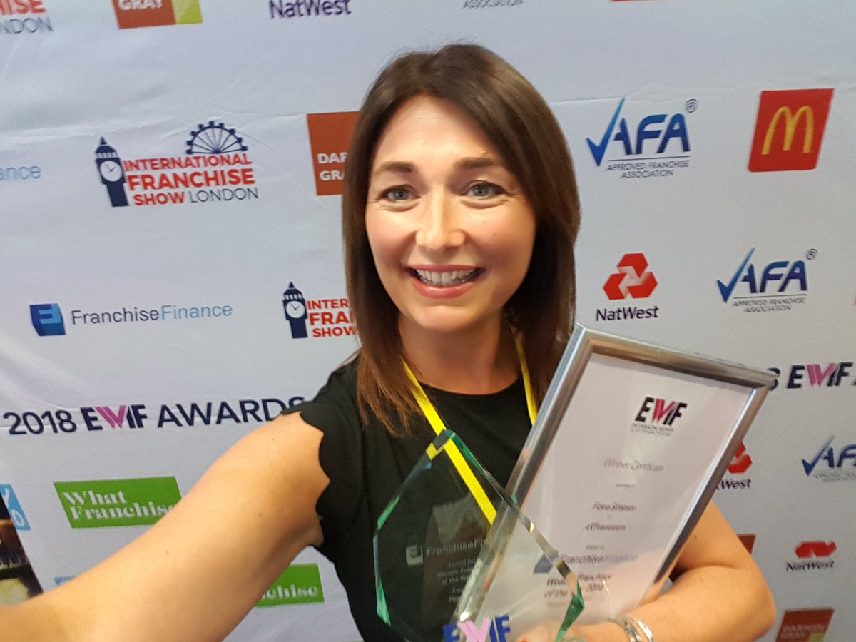 So this happened today....I won Woman Franchisor of the Year 2018 in the <a href="/EWIF_UK/">EWIF</a> awards!
#EWIFAwards18 #franchise