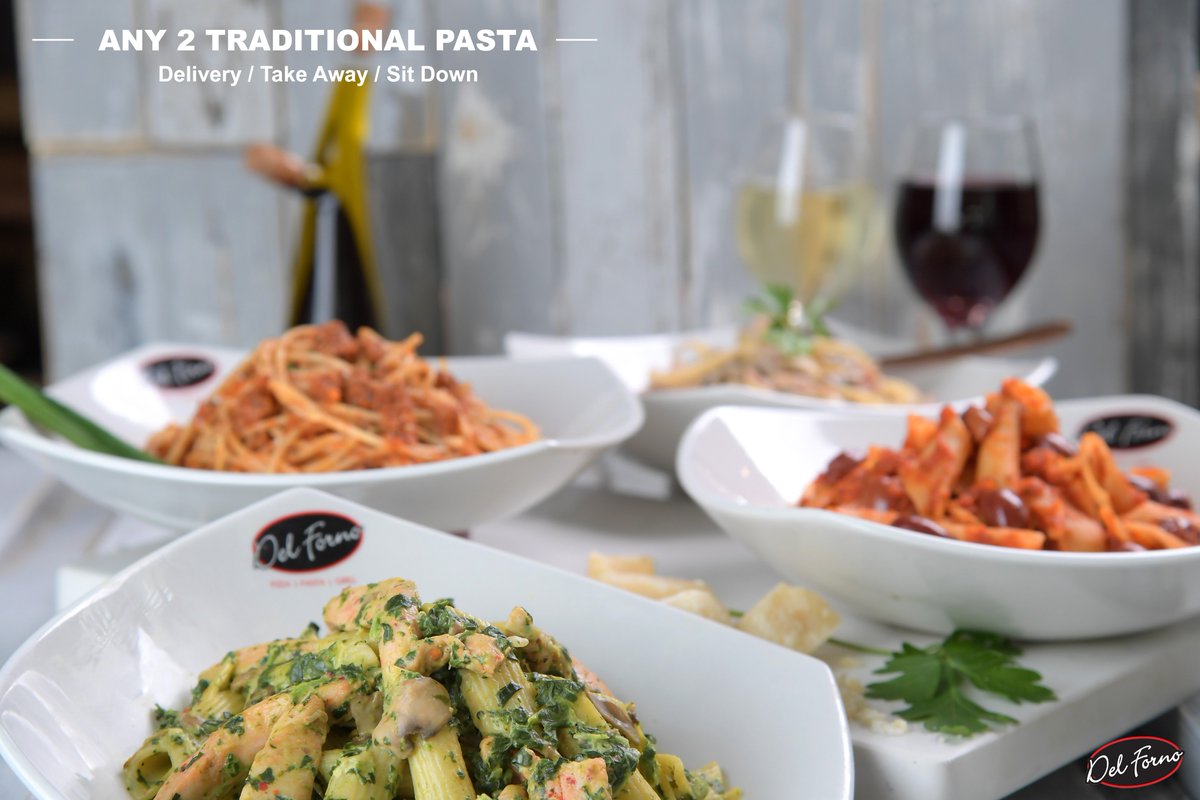 DelForno_SA's tweet photo. #TuesdaySpecial #PastaTuesdayπ
Join us for a delicious, Any 2 Traditional Pastas special
Delivery / Take Away / Sit-Down!
T&C's Apply.
Let us warm you up, with our pasta specialness π
#DelForno #APassionForGoodFood https://t.co/tPSyJBPhx4