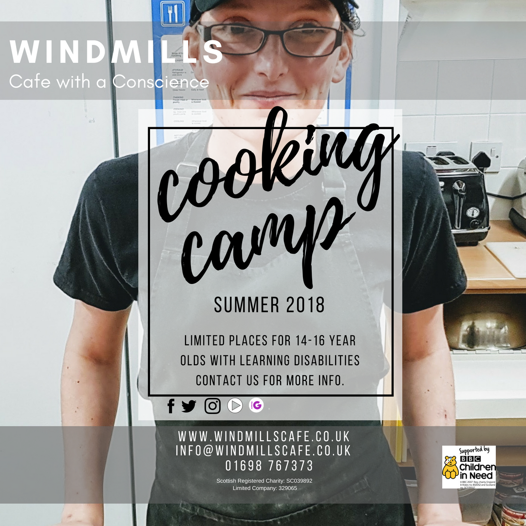 WindmillsCafe's tweet photo. Cooking Camp 30018 at @windmillscafe for 14-16 year olds with learning disabilities summer 2018.  Contact us for more info or to apply. #cafewithaconscience #creatingopportunities #YOYP18 https://t.co/DbAHaH5MlA