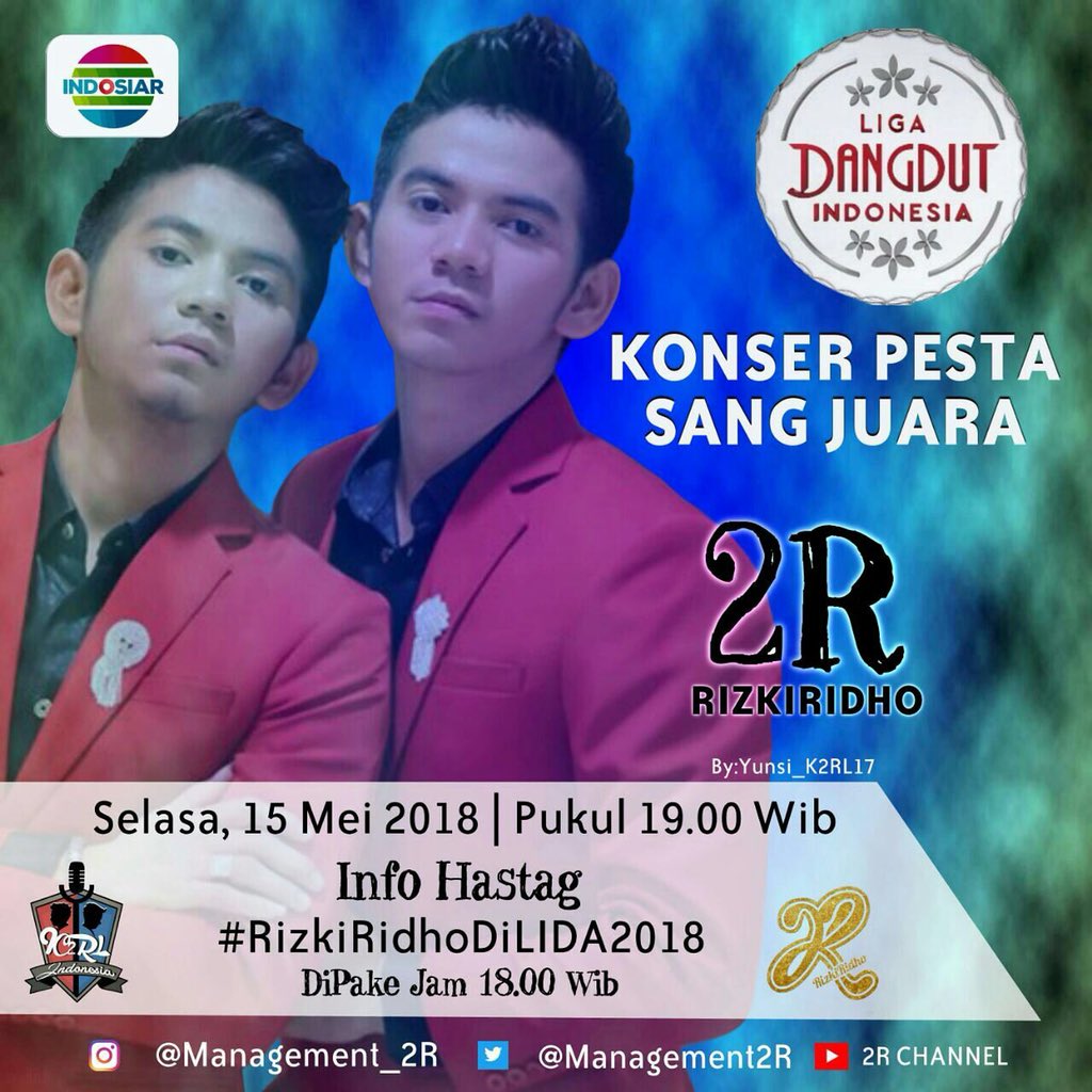 DA2_Rizki's tweet photo. Sesaat lagi iki idho y guys😘❤️🙏
 #RizkiRidhoDiLIDA2018 https://t.co/YCZx0Detia