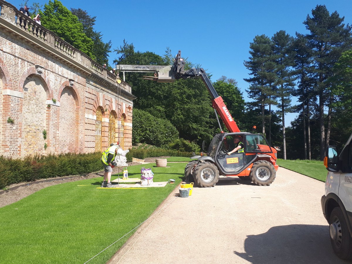 dance_katherine's tweet photo. The well heads are being returned to @ClivedenNT @NTrust_Art_Coll #conservationinaction #heritage #history #conservation https://t.co/MGC56MSDe4