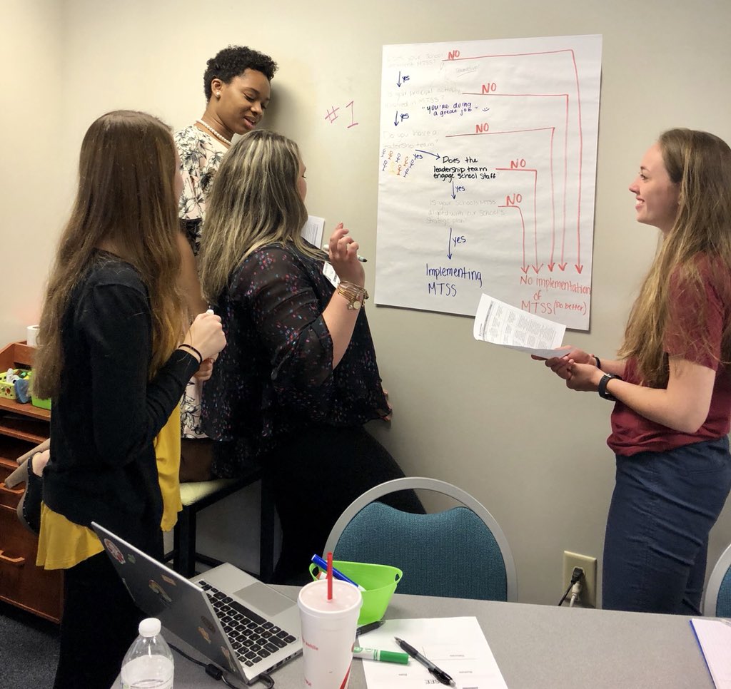 SELKristin's tweet photo. Unpacking mtss critical components with #futureteachers18 @MrsKToms @WCPSSProfLearn #wakemtss https://t.co/bhtWc9DMB9