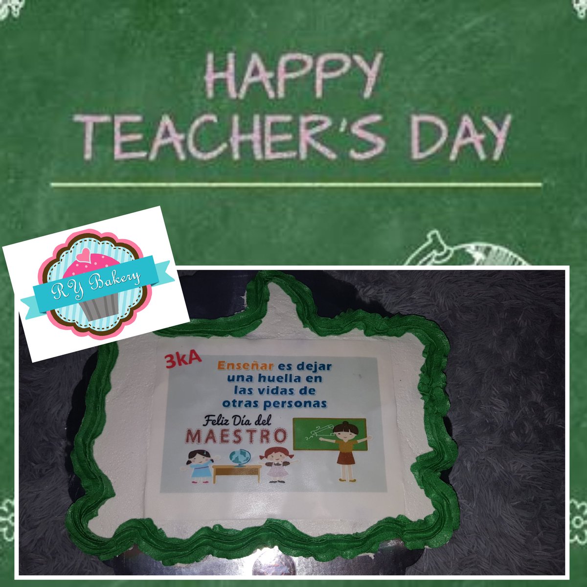 RYBakery's tweet photo. No es mejor maestro el que sabe más, sino el que enseña con dedicación y amor a sus alumnos. Feliz día del maestro al grupo de 3ero de kinder A del colegio The Hills Institute. #RYBakery #Cupcakes #Vainilla #CupcakesDeVainilla #DiaDelMaestro #HappyTeachersDay #THI https://t.co/lvyVyfKQDY